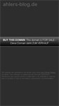 Mobile Screenshot of ahlers-blog.de
